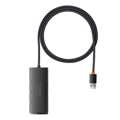Hub USB Baseus Lite, 5in1, Musta WKQX030101