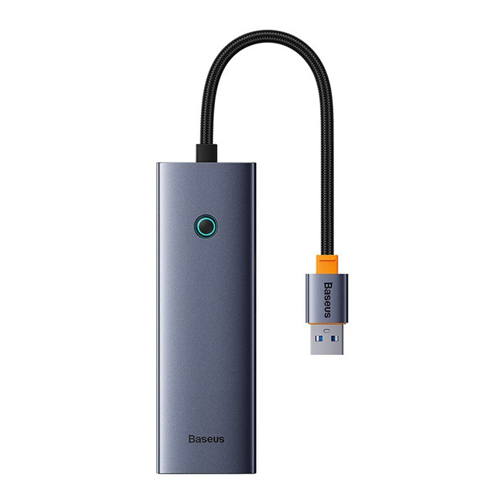 Hub USB Baseus UltraJoy, 3 x USB-A 3.0 - 1 x RJ45, Harmaa B0005280A813-01