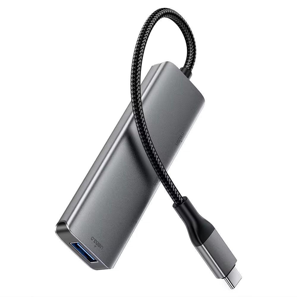 Hub USB-C Acefast J15, 4in1, Harmaa