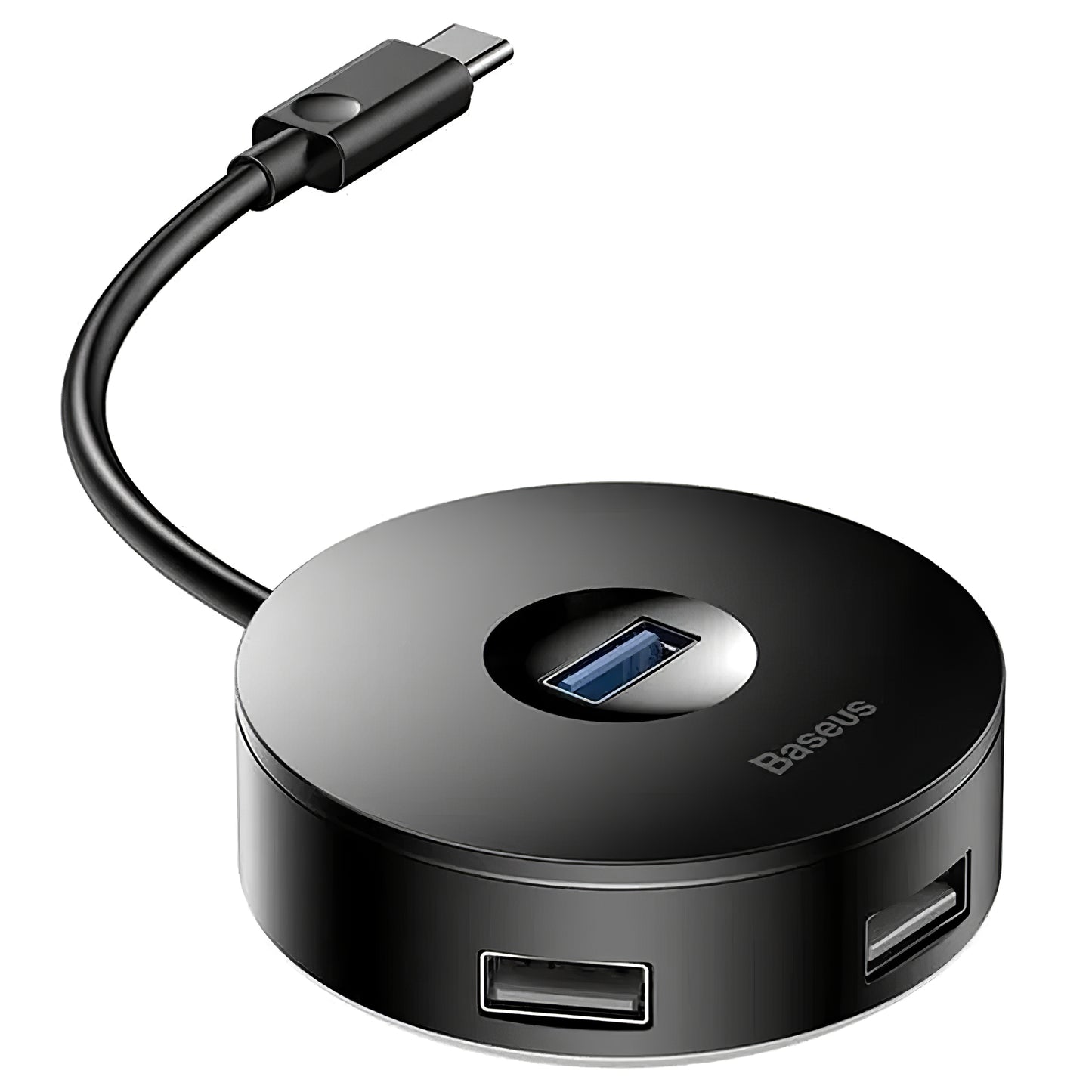 Baseus AirJoy USB-C-keskitin, 3 x USB-A - 1 x USB-A 3.0, musta CAHUB-G01 CAHUB-G01 CAHUB-G01 