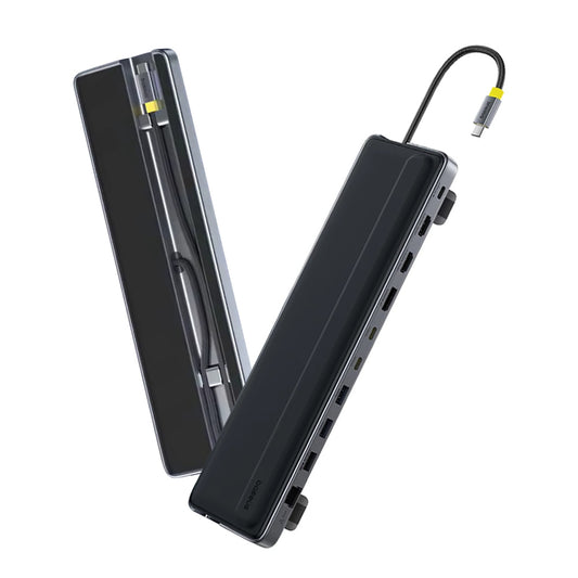 Hub USB-C Baseus EliteJoy EH3, 12in1, Harmaa B00051300111-00