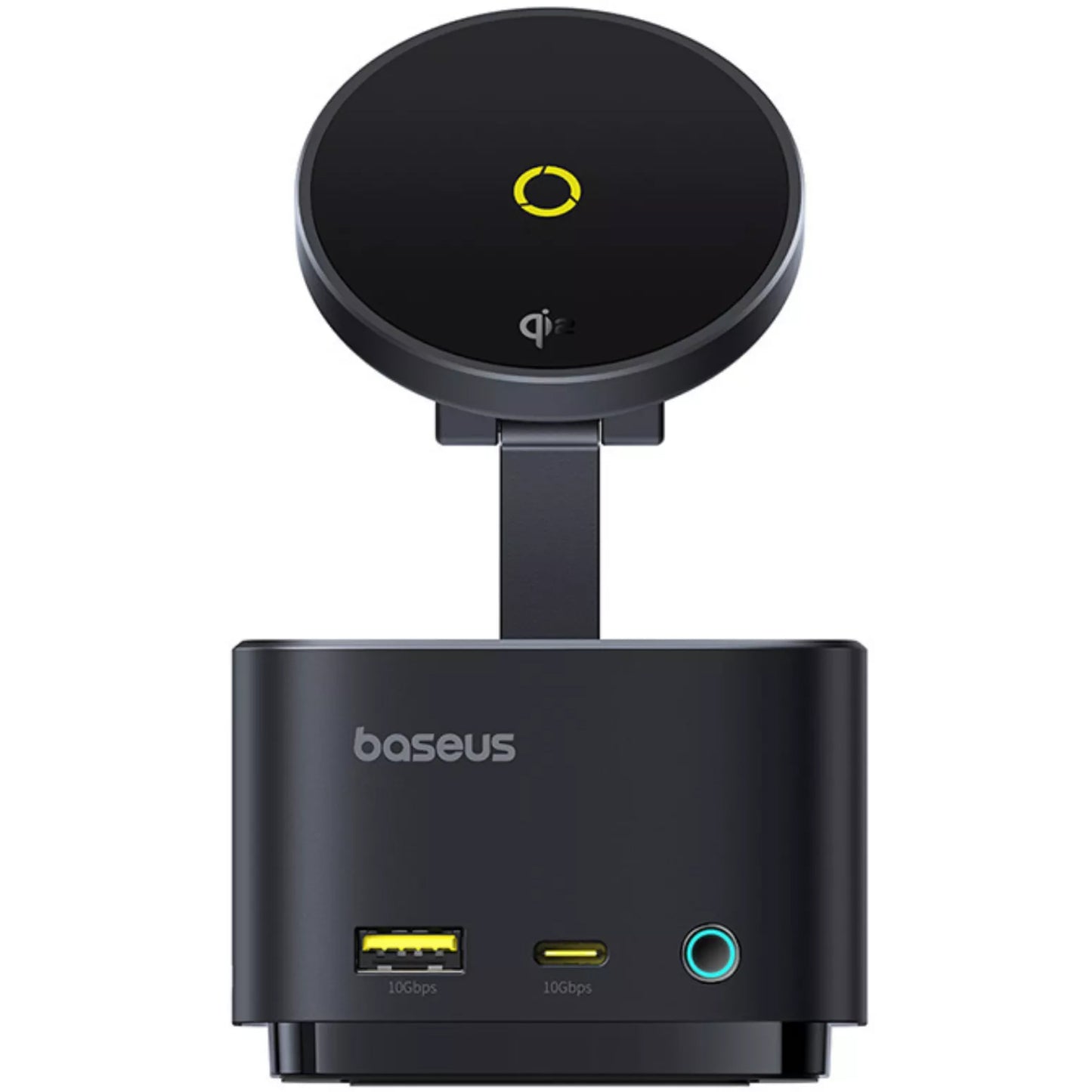 Hub USB-C Baseus MagPro II 7in1, 1 x USB-A - 2 x USB-C - 1 x HDMI - 1 x QI - 1 x SD - 1 x microSD, Musta B00072900121-00