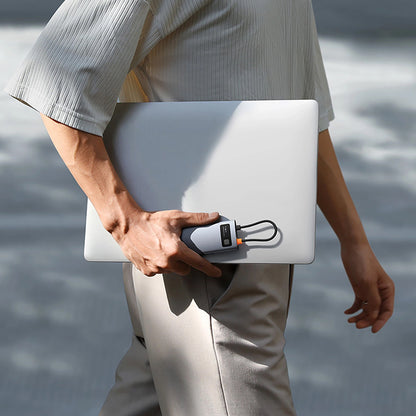 Hub USB-C Baseus Metal Gleam, 3 x USB-A 3.0 - 1 x USB-C - 1 x HDMI - 1 x SD - 1 x microSD, Harmaa B00030708811-01