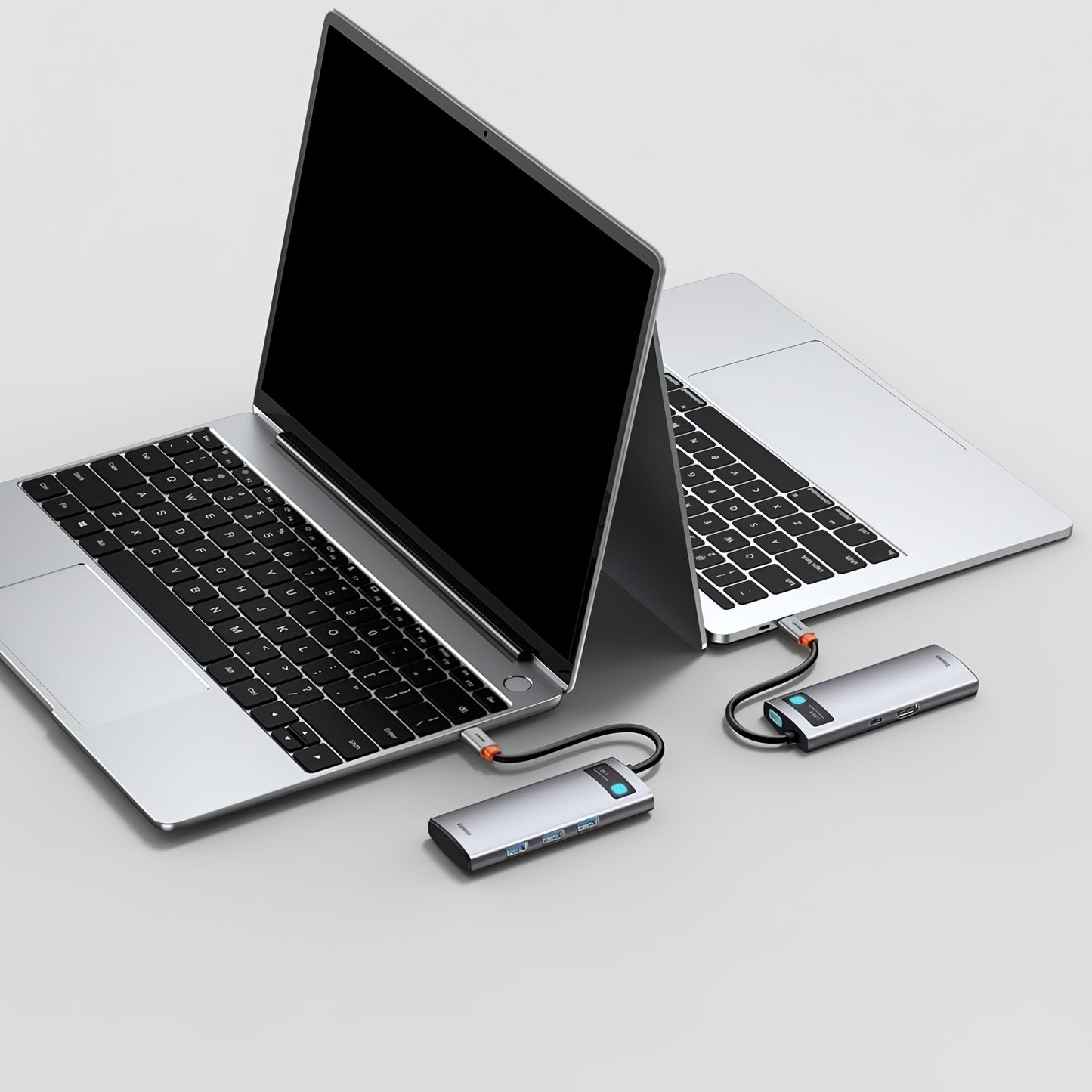 USB-C Hub Baseus Metal Gleam, 3 x USB-A - 1 x USB-C - 1 x HDMI, harmaa WKWG020013 