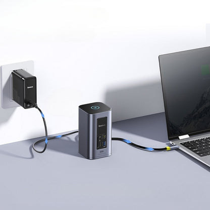 Hub USB-C Baseus NU1 Air Spacemate, 12in1, Harmaa B00061800123-00