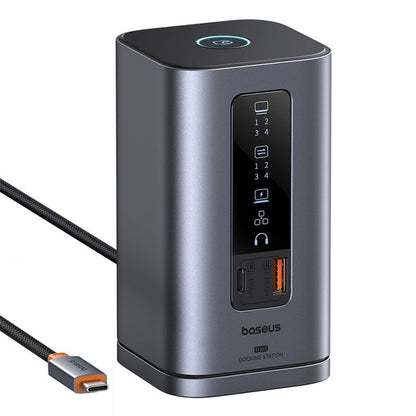 Hub USB-C Baseus SpaceMate, 11in1, Harmaa B00568101813-00