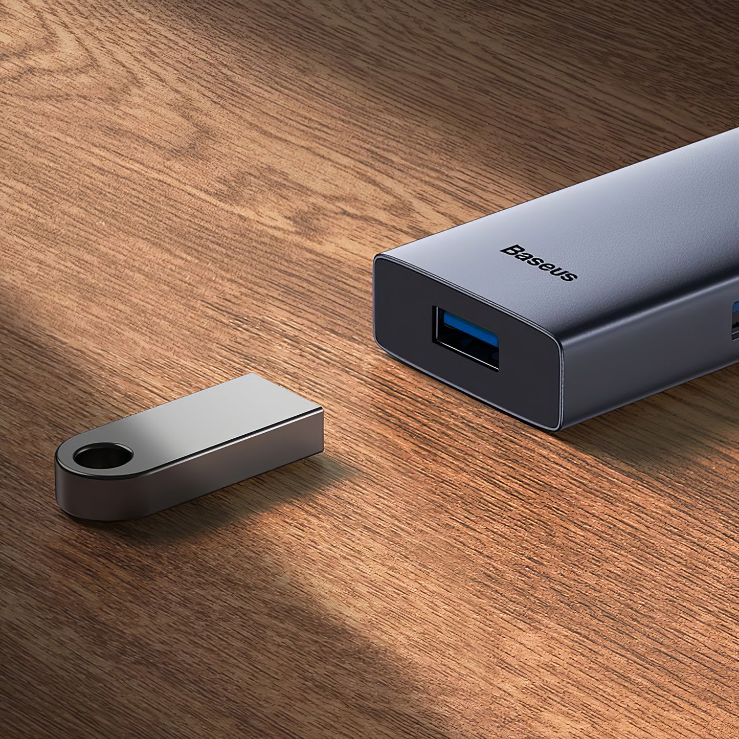 Baseus UltraJoy USB-C Hub, 4 x USB-A 3.0 - 1 x HDMI, Grey B00052809813-00 
