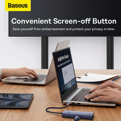 Baseus UltraJoy USB-C Hub, 4 x USB-A 3.0 - 1 x HDMI, Grey B00052809813-00 