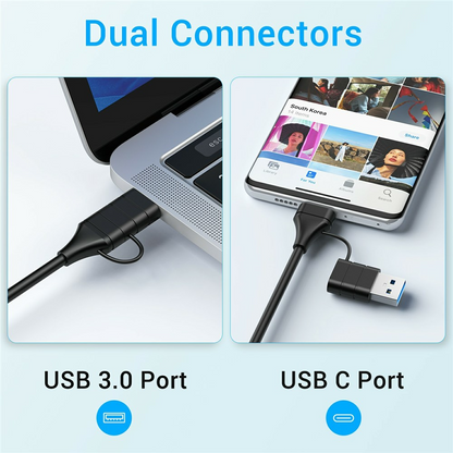 USB-C-hubi langattomalla QI-latauksella OEM YC7209, 10in1, harmaa