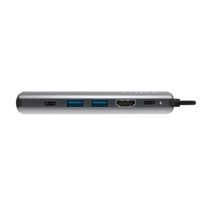 USB-C Fixed Pro -keskitin, 6in1, Harmaa