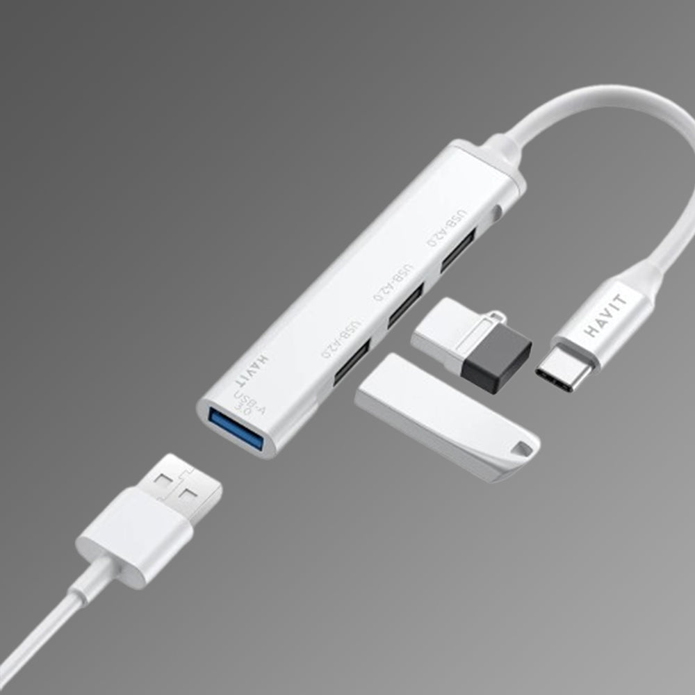 Hub USB-C HAVIT HB41, 4in1, Hopea