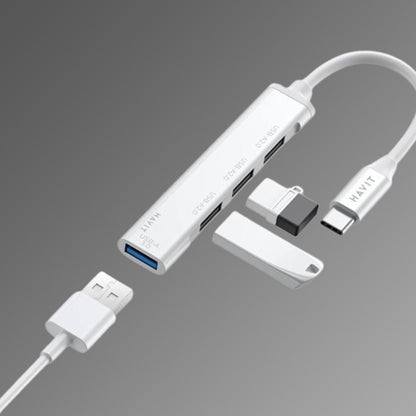 Hub USB-C HAVIT HB41, 4in1, Hopea