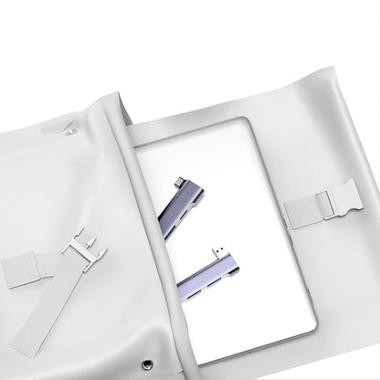 Hub USB-C Techsuit H12 ZenithDock, 4in1, Harmaa