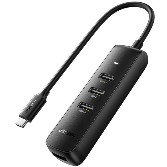 USB-C-hubi UGREEN CM416 (10916), 4 x USB-A 3.0, Musta