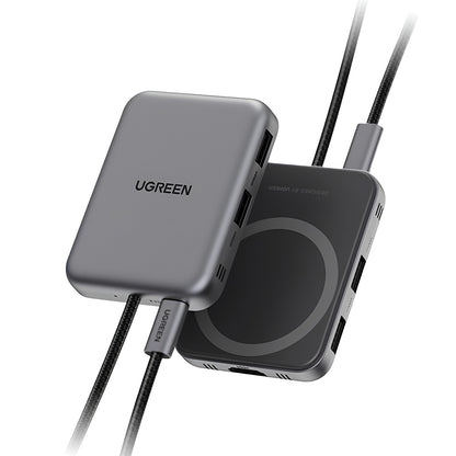 Hub USB-C UGREEN CM896 (65759), 7in1, Harmaa
