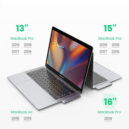 UGREEN USB-C -keskitin Apple MacBook Pro / Air -sarjalle, 3 x USB-A 3.0 - 1 x USB-C - 1 x HDMI, Harmaa