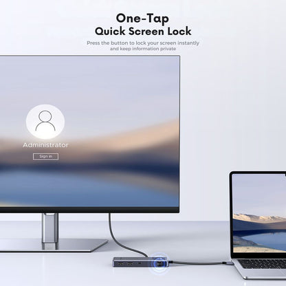 USB-C-keskitin UGREEN Uno (75179), 2 x USB-A - 2 x USB-C - 1 x HDMI - 1 x SD - 1 x microSD, Harmaa