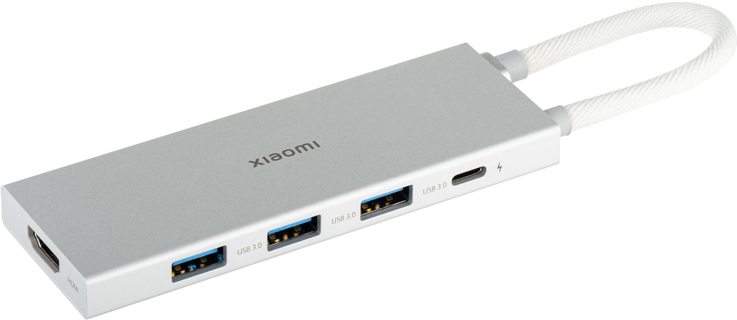 Hub USB-C Xiaomi, 3 x USB-A 3.0 - 1 x USB-C - 1 x HDMI, Valkoinen BHR8804GL