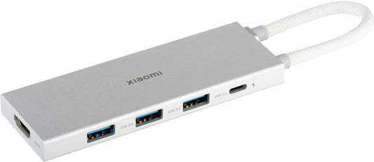 Hub USB-C Xiaomi, 3 x USB-A 3.0 - 1 x USB-C - 1 x HDMI, Valkoinen BHR8804GL