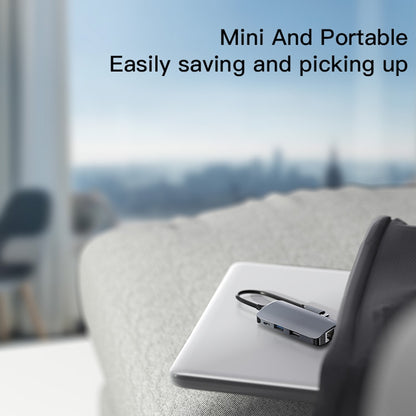 USB-C-hubi Yesido HB15, 6in1, harmaa