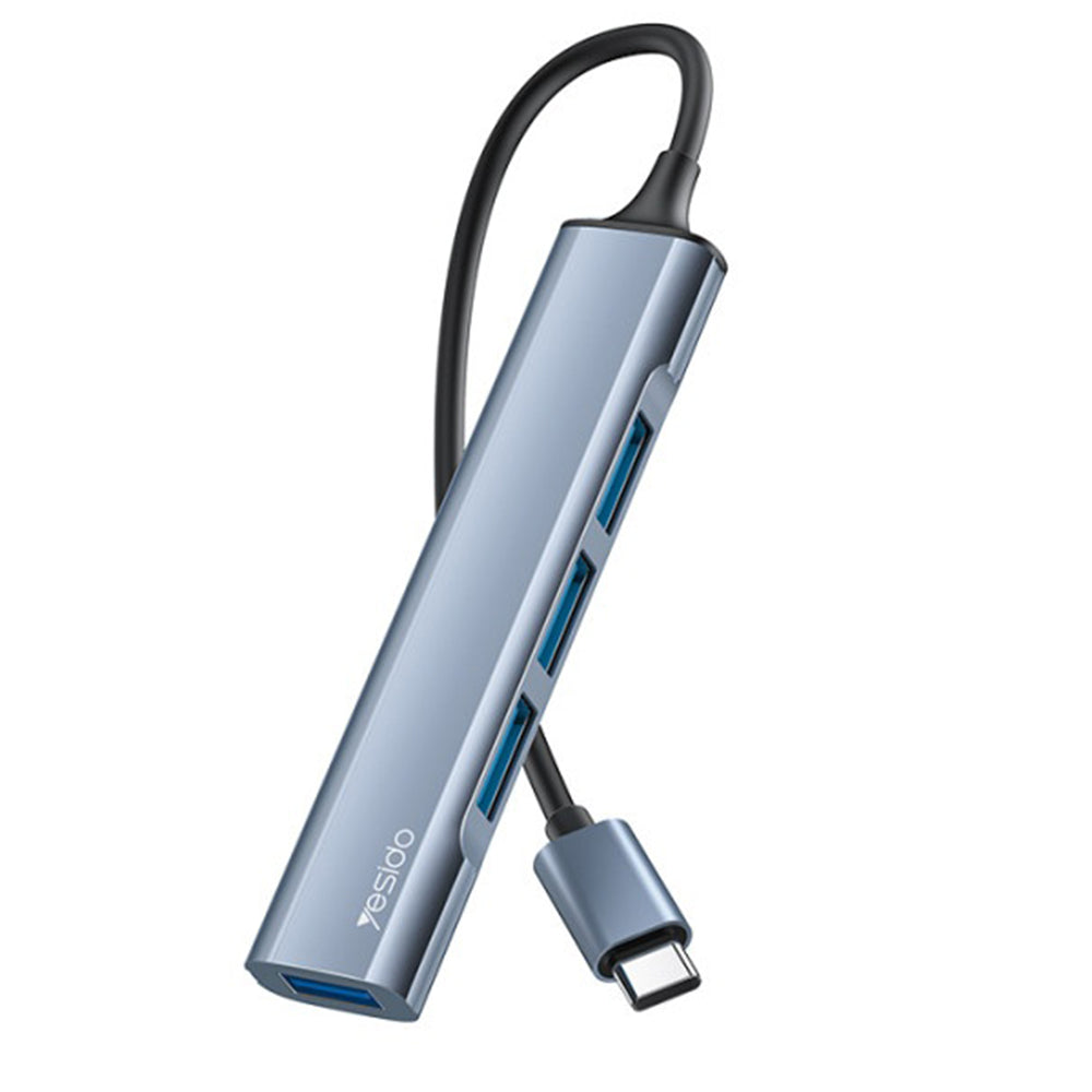 USB-C-hubi Yesido HB17, 4in1, harmaa