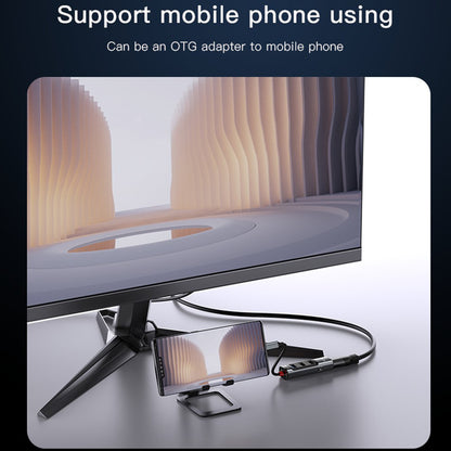 USB-C-hubi Yesido HB22, 5in1, harmaa