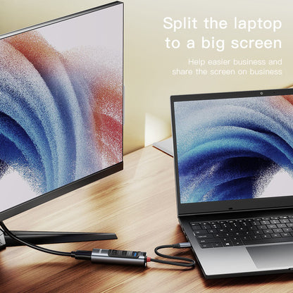 USB-C-hubi Yesido HB22, 5in1, harmaa