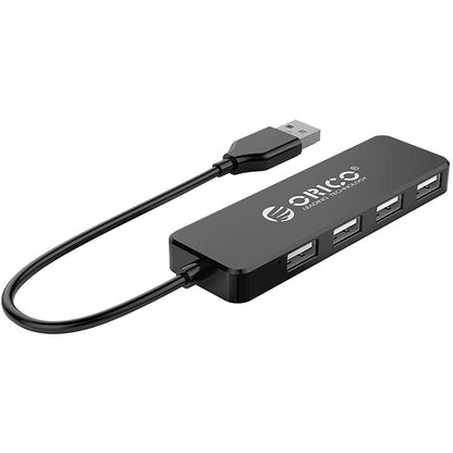 USB-hubi Orico FL01, 4 x USB-A, Musta
