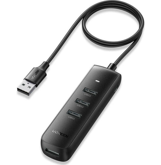 Hub USB UGREEN CM416, 4 x USB-A 3.0, 1m, Musta