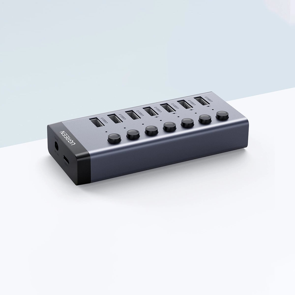USB-hubi UGREEN CM481, 7 x USB-A 3.0, Harmaa