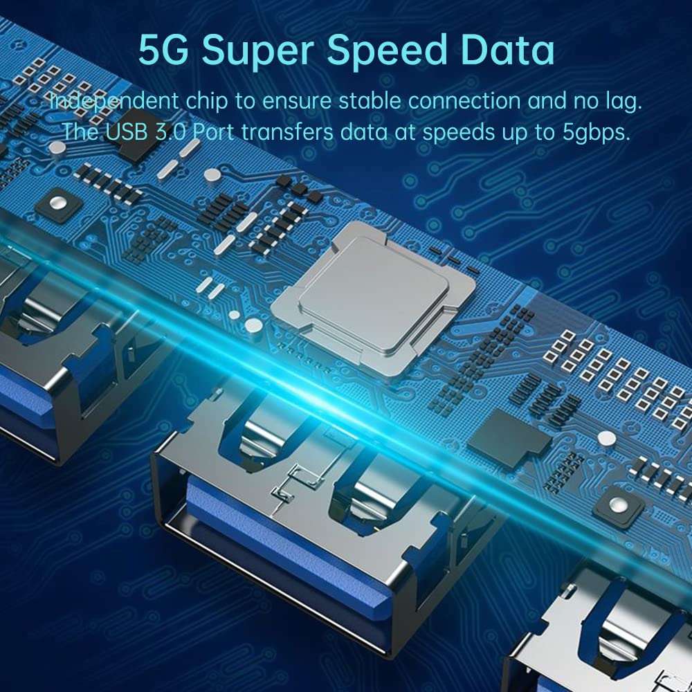 USB / USB-C Techsuit H8 DataBridge, 4in1, Harmaa