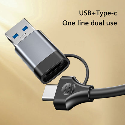 USB / USB-C -keskitin Yesido HB20, 5in1, Harmaa
