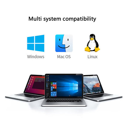 USB / USB-C -keskitin Yesido HB20, 5in1, Harmaa