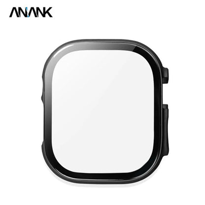 Anank Screen Guard -kuori Apple Watch Series 7 45 mm:lle, Musta