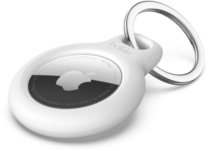 Belkin Key Ring -kotelo Apple AirTagille, valkoinen F8W973btWHT