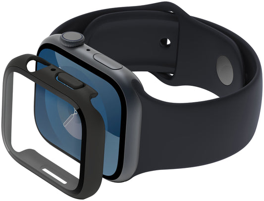 Belkin ScreenForce TemperedCurve -kuori Apple Watch 40mm / 41mm -sarjalle, Musta OVG003zzBK-REV
