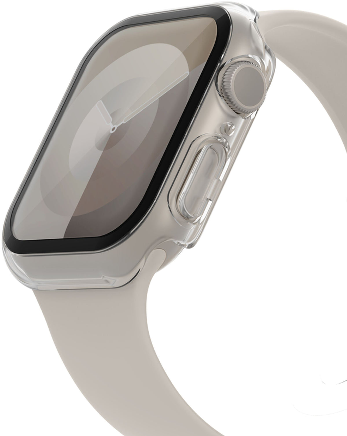 Belkin ScreenForce TemperedCurve -kuori Apple Watch 40mm / 41mm -sarjalle, läpinäkyvä OVG003zzCL