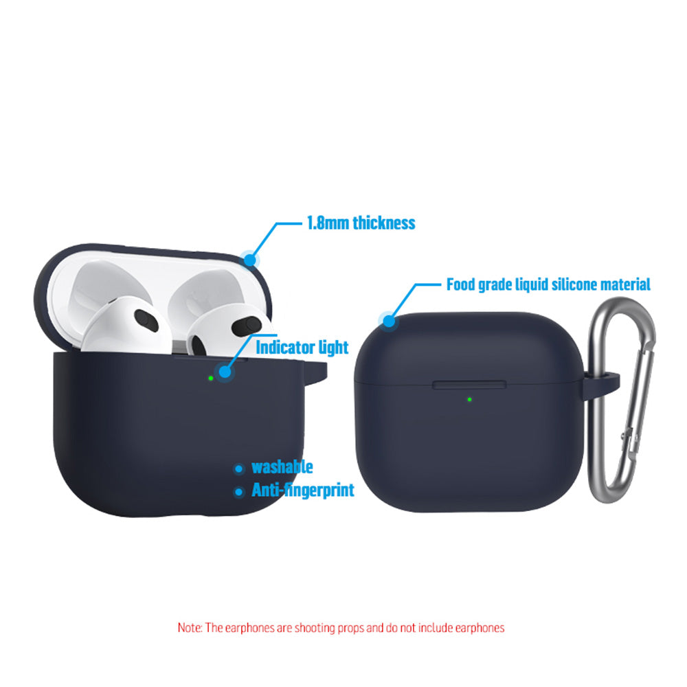 Blueo Liquid -kuori Apple AirPods 3:lle, Laivastonsininen