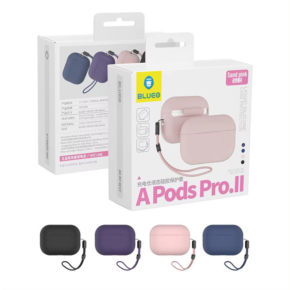 Blueo Liquid -kuori Apple AirPods Pro 2:lle, vaaleanpunainen
