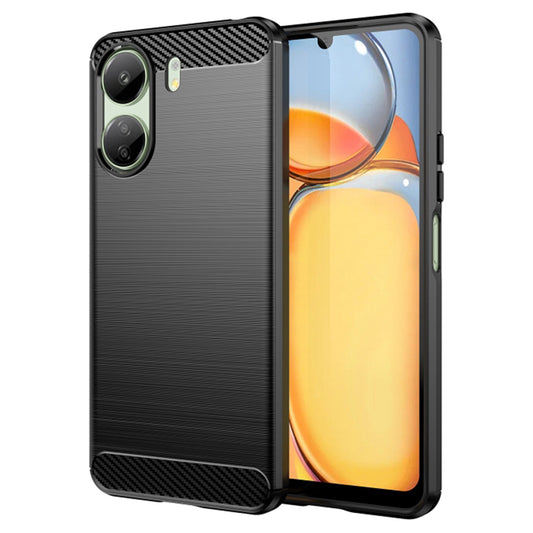 Kameransuojakotelo Xiaomi Poco C65 / Redmi 13C, Techsuit, Hiili, Musta