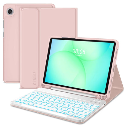 Kotelo näppäimistöllä Samsung Galaxy Tab A11+ / Tab A9+ varten, Tech-Protect, SC PEN, Pinkki