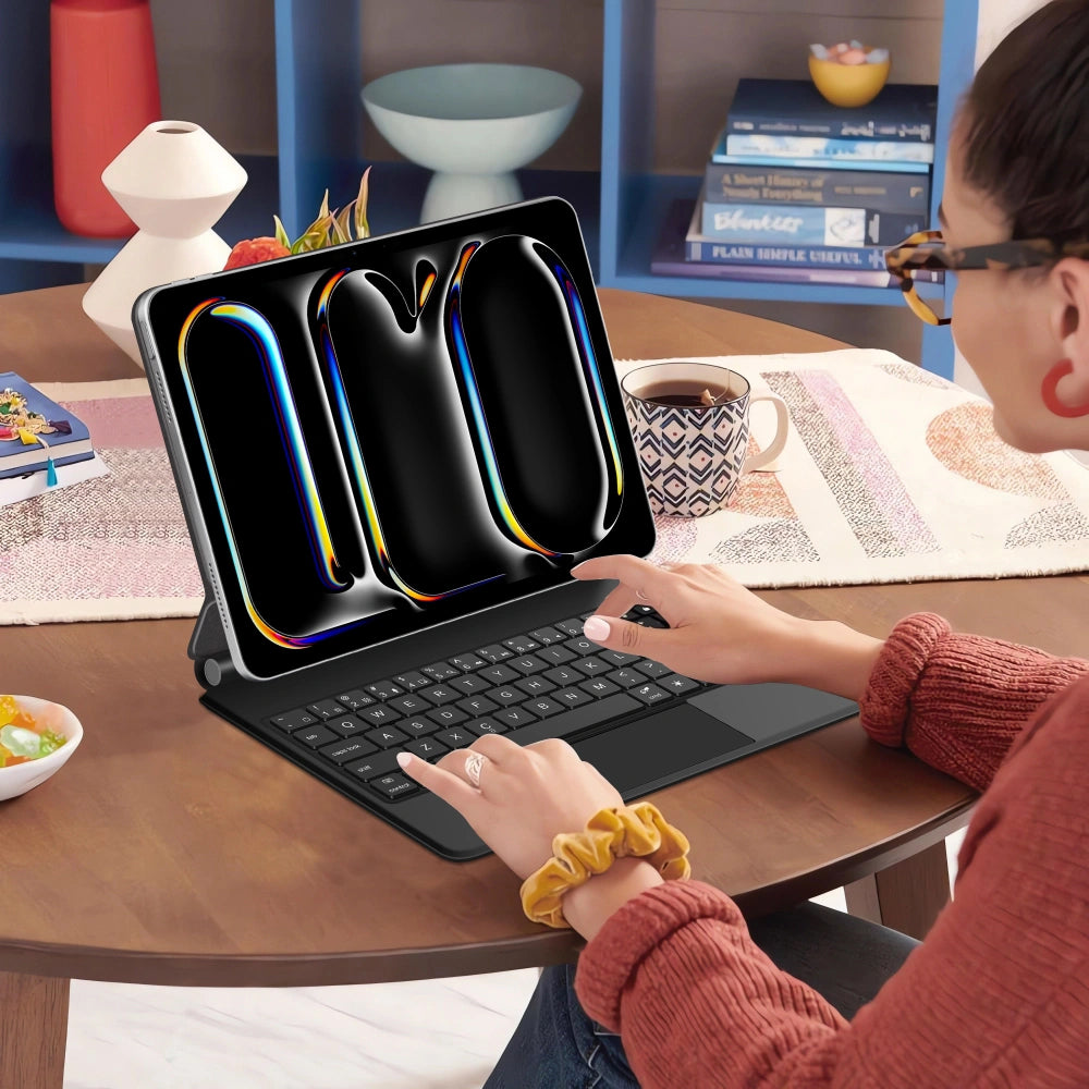 Näppäimistökotelo Apple iPad Pro 11 (2025) / (2024) varten, Tech-Protect, SmartCase Magnetic, Musta