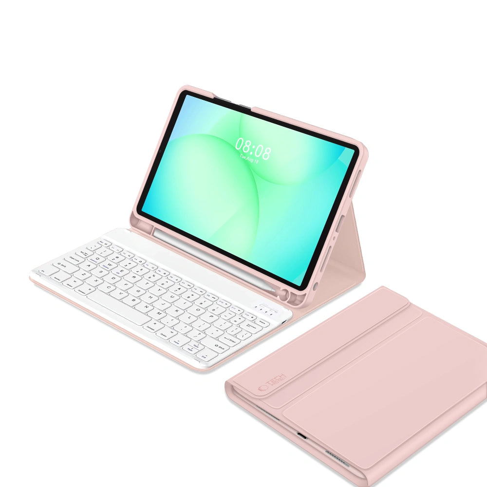 Kotelo näppäimistöllä Samsung Galaxy Tab A11+ / Tab A9+ varten, Tech-Protect, SC PEN, Pinkki