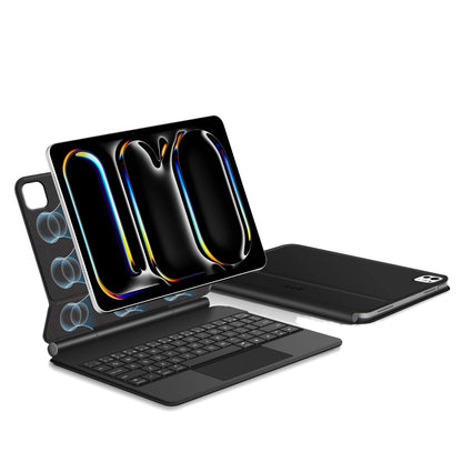 Näppäimistökotelo Apple iPad Pro 11 (2025) / (2024) varten, Tech-Protect, SmartCase Magnetic, Musta