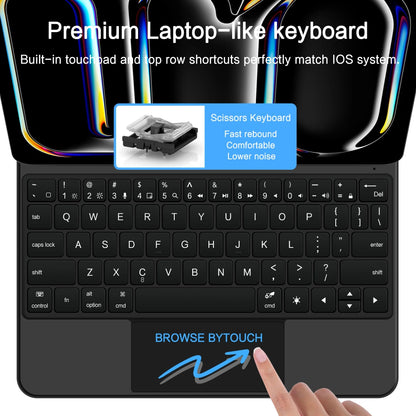 Näppäimistökotelo Apple iPad Pro 11 (2025) / (2024) varten, Tech-Protect, SmartCase Magnetic, Musta