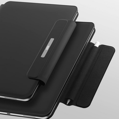 Näppäimistökotelo Apple iPadille (2025) / (2022), ESR, Rebound, Musta, Uudelleenpakattu