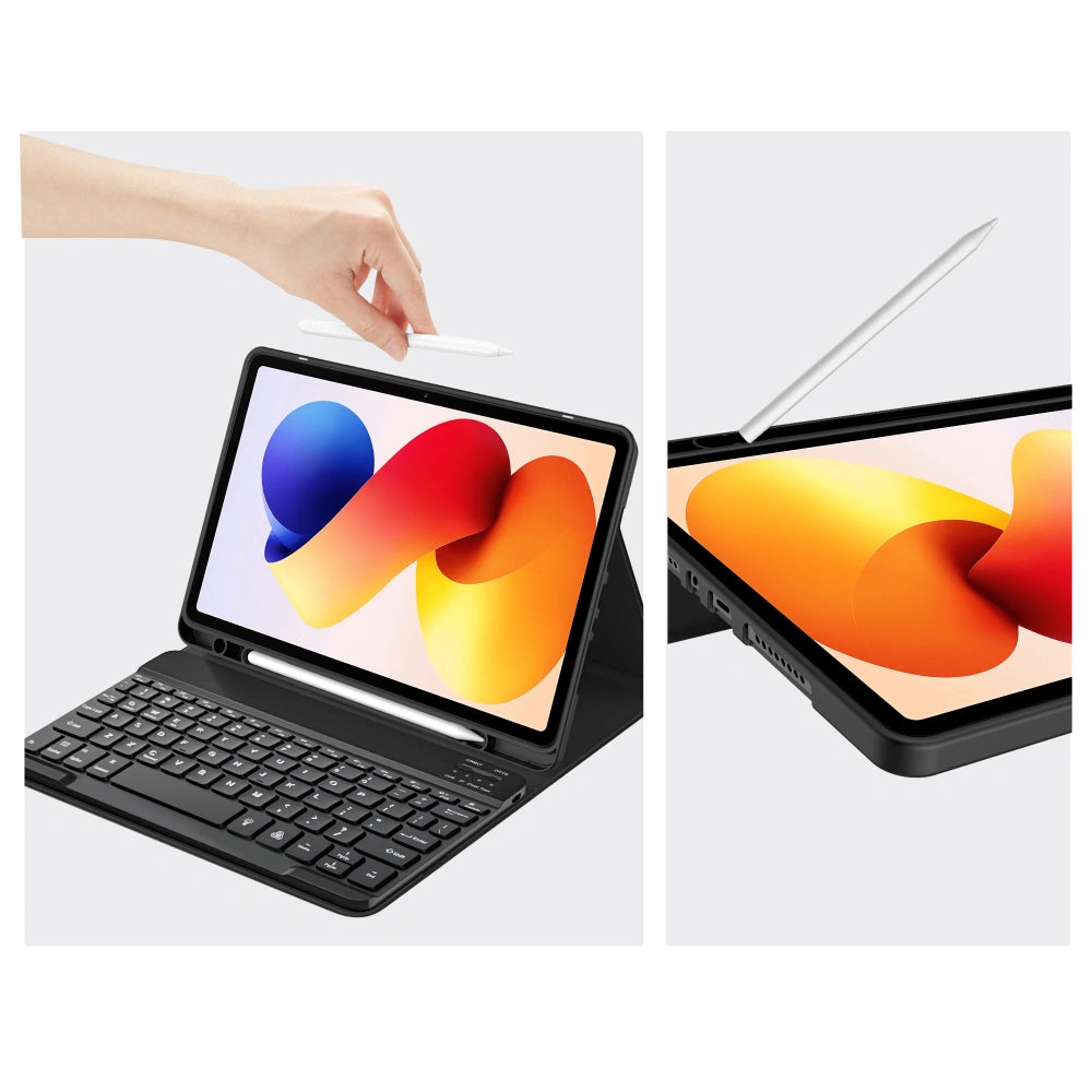 Suojakotelo näppäimistöllä Xiaomi Poco Pad M1 / Redmi Pad 2 Pro, Tech-Protect, SC PEN, Musta