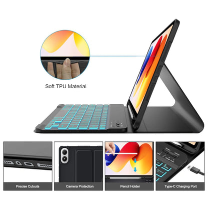 Suojakotelo näppäimistöllä Xiaomi Poco Pad M1 / Redmi Pad 2 Pro, Tech-Protect, SC PEN, Musta