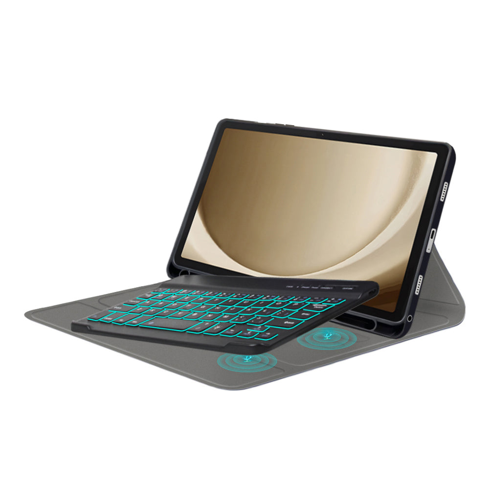 Näppäimistökotelo Samsung Galaxy Tab A9+ -laitteelle, Techsuit, CozyTab, Musta