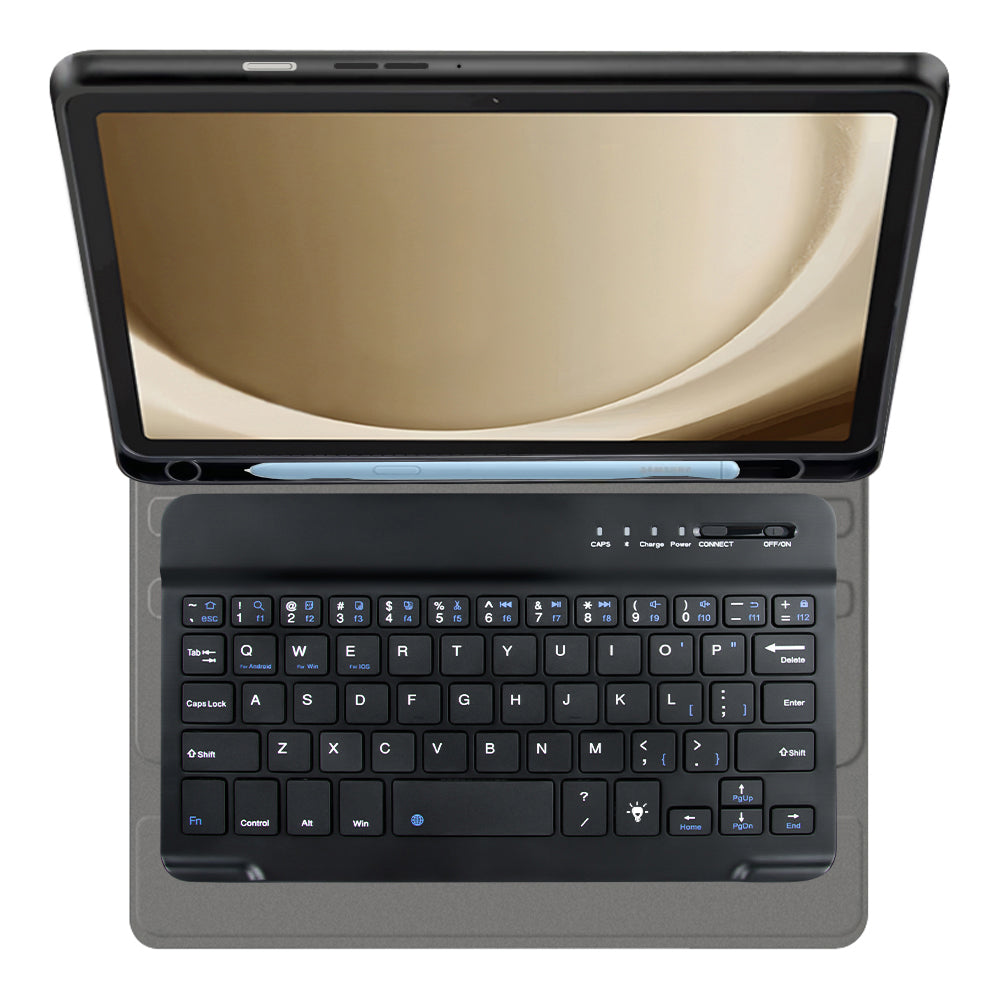 Näppäimistökotelo Samsung Galaxy Tab A9+ -laitteelle, Techsuit, CozyTab, Musta